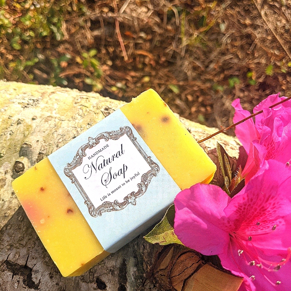 Handcrafted honeysuckle bar soap, summer scented